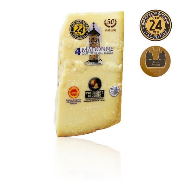 4 Madonnen - Parmigiano Reggiano "Vacche Brune" über 24 Monate gereift