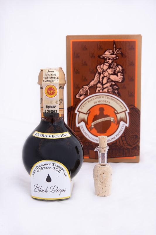 Traditional Balsamic Vinegar of Modena P.D.O. "Extravecchio" - Black Drops