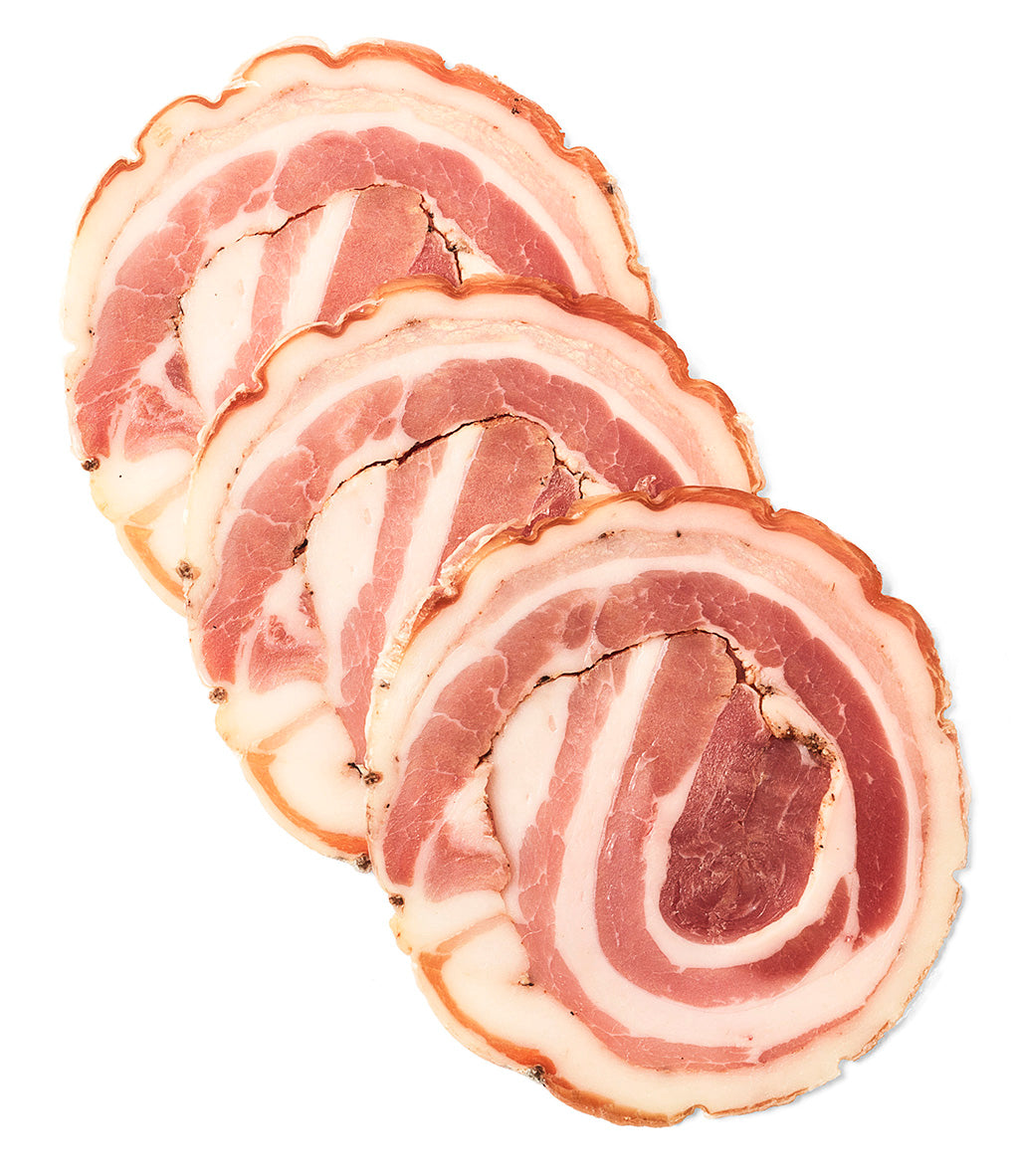 Rolled Pancetta with Scald