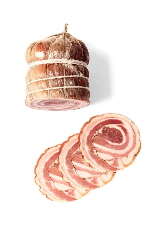 Rolled Pancetta with Scald