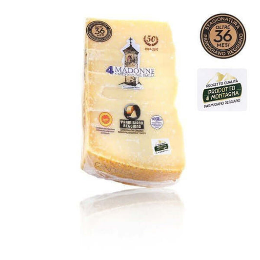 4 Madonnen - Parmigiano Reggiano "Bergprodukt" über 36 Monate gereift